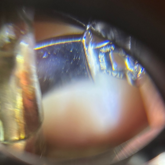 18Kt. White gold ( not plated not resin filled) Hoop Earrings - Picture 10 of 12